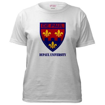 depaul - A01 - 04 - SSI - ROTC - DePaul University with Text - Women's T-Shirt