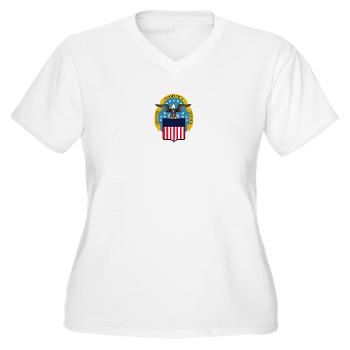 dla - A01 - 04 - Defense Logistics Agency - Women's V-Neck T-Shirt