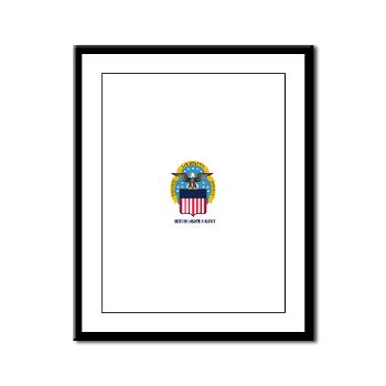 dla - M01 - 02 - Defense Logistics Agency with Text - Framed Panel Print - Click Image to Close
