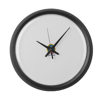dla - M01 - 03 - Defense Logistics Agency with Text - Large Wall Clock