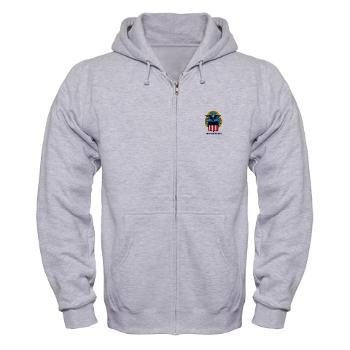 dla - A01 - 03 - Defense Logistics Agency with Text - Zip Hoodie