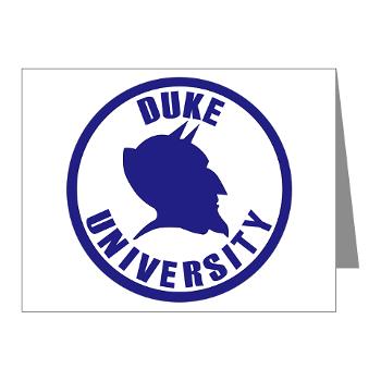 duke - M01 - 02 - SSI - ROTC - Duke University - Note Cards (Pk of 20) - Click Image to Close