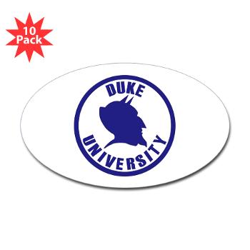 duke - M01 - 01 - SSI - ROTC - Duke University - Sticker (Oval 10 pk)
