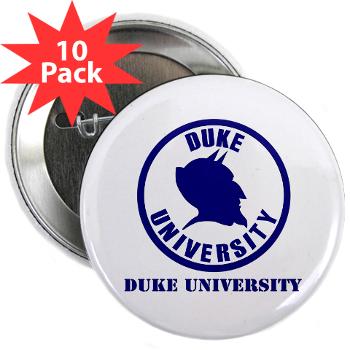 duke - M01 - 01 - SSI - ROTC - Duke University with Text - 2.25" Button (10 pack)