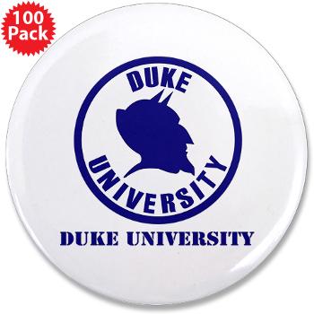 duke - M01 - 01 - SSI - ROTC - Duke University with Text - 3.5" Button (100 pack)
