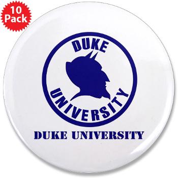 duke - M01 - 01 - SSI - ROTC - Duke University with Text - 3.5" Button (10 pack)