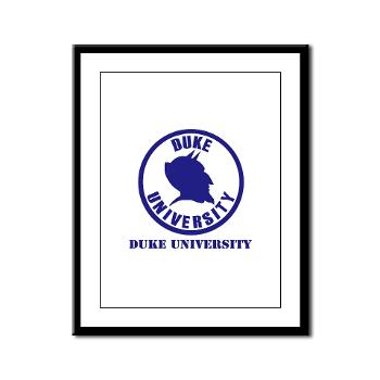 duke - M01 - 02 - SSI - ROTC - Duke University with Text - Framed Panel Print