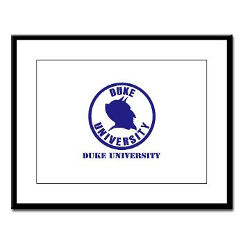 duke - M01 - 02 - SSI - ROTC - Duke University with Text - Large Framed Print