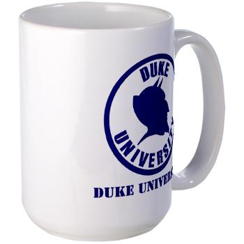 duke - M01 - 03 - SSI - ROTC - Duke University with Text - Large Mug - Click Image to Close