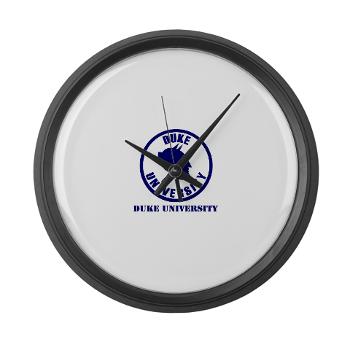 duke - M01 - 03 - SSI - ROTC - Duke University with Text - Large Wall Clock