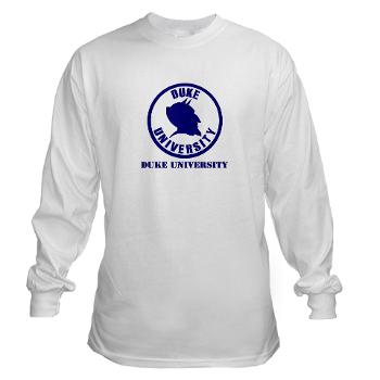 duke - A01 - 03 - SSI - ROTC - Duke University with Text - Long Sleeve T-Shirt