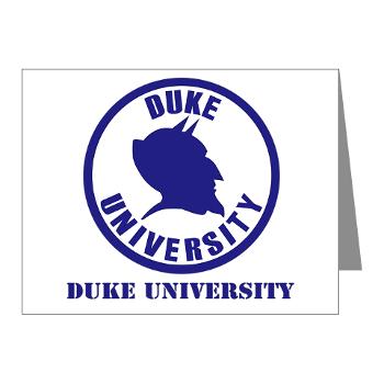 duke - M01 - 02 - SSI - ROTC - Duke University with Text - Note Cards (Pk of 20)
