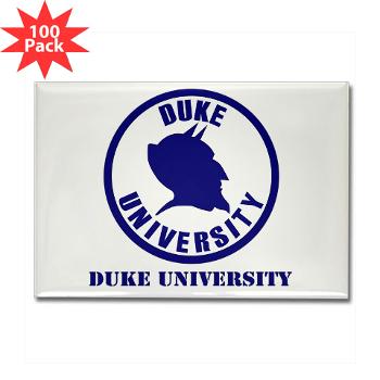 duke - M01 - 01 - SSI - ROTC - Duke University with Text - Rectangle Magnet (100 pack) - Click Image to Close
