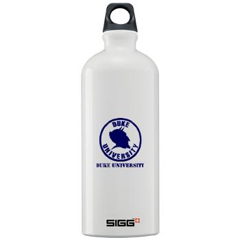 duke - M01 - 03 - SSI - ROTC - Duke University with Text - Sigg Water Bottle 1.0L