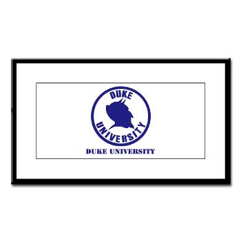 duke - M01 - 02 - SSI - ROTC - Duke University with Text - Small Framed Print
