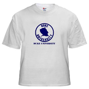 duke - A01 - 04 - SSI - ROTC - Duke University with Text - White T-Shirt