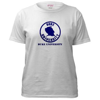 duke - A01 - 04 - SSI - ROTC - Duke University with Text - Women's T-Shirt - Click Image to Close