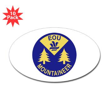 eou - M01 - 01 - SSI - ROTC - Eastern Oregon University - Sticker (Oval 10 pk)