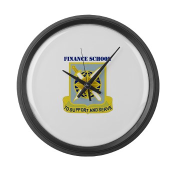 finance - M01 - 03 - DUI - Finance School with Text - Large Wall Clock - Click Image to Close