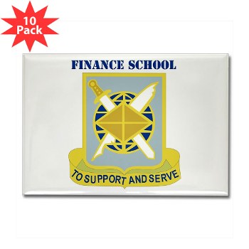finance - M01 - 01 - DUI - Finance School with Text - Rectangle Magnet (10 pack)