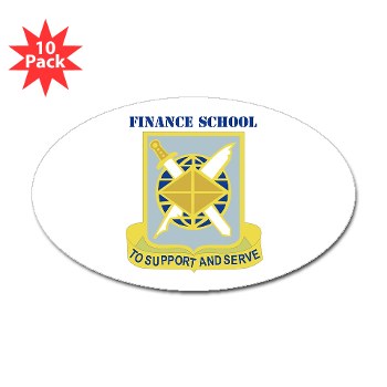 finance - M01 - 01 - DUI - Finance School with Text - Sticker (Oval 10 pk)