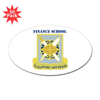 finance - M01 - 01 - DUI - Finance School with Text - Sticker (Oval 50 pk)