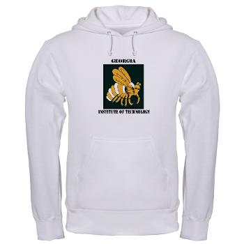 gatech - A01 - 03 - SSI - ROTC - Georgia Institute of Technology with Text - Hooded Sweatshirt - Click Image to Close