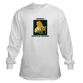 gatech - A01 - 03 - SSI - ROTC - Georgia Institute of Technology with Text - Long Sleeve T-Shirt - Click Image to Close