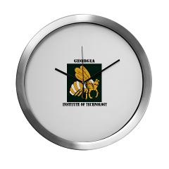 gatech - M01 - 03 - SSI - ROTC - Georgia Institute of Technology with Text - Modern Wall Clock