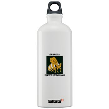 gatech - M01 - 03 - SSI - ROTC - Georgia Institute of Technology with Text - Sigg Water Bottle 1.0L