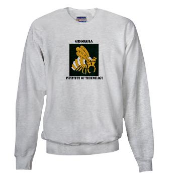 gatech - A01 - 03 - SSI - ROTC - Georgia Institute of Technology with Text - Sweatshirt