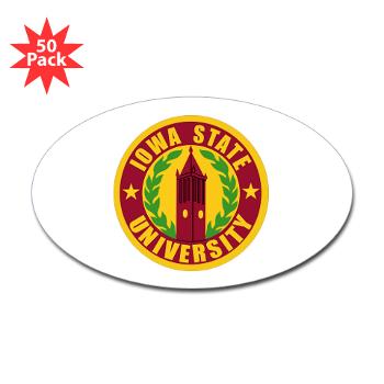 iastate - M01 - 01 - SSI - ROTC - Iowa State University - Sticker (Oval 50 pk)
