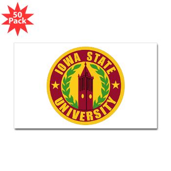 iastate - M01 - 01 - SSI - ROTC - Iowa State University - Sticker (Rectangle 50 pk)