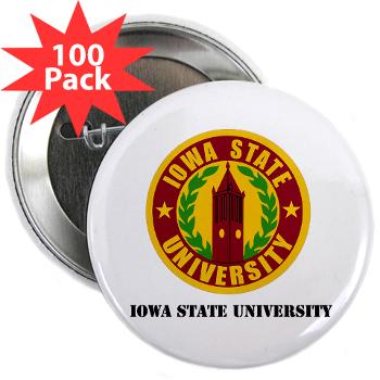 iastate - M01 - 01 - SSI - ROTC - Iowa State University with Text - 2.25" Button (100 pack)