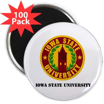 iastate - M01 - 01 - SSI - ROTC - Iowa State University with Text - 2.25" Magnet (100 pack)