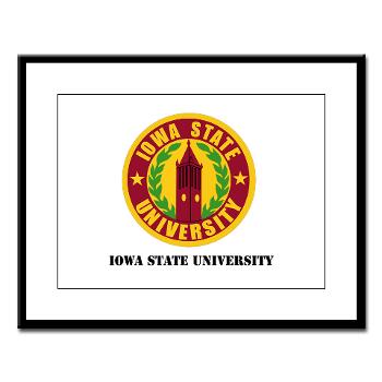 iastate - M01 - 02 - SSI - ROTC - Iowa State University with Text - Large Framed Print