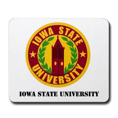 iastate - M01 - 03 - SSI - ROTC - Iowa State University with Text - Mousepad
