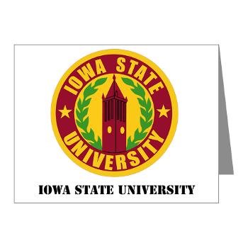 iastate - M01 - 02 - SSI - ROTC - Iowa State University with Text - Note Cards (Pk of 20)