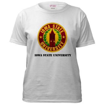 iastate - A01 - 04 - SSI - ROTC - Iowa State University with Text - Women's T-Shirt