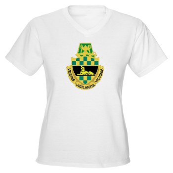 icon - A01 - 04 - DUI - Intelligence Center/School - Women's V-Neck T-Shirt
