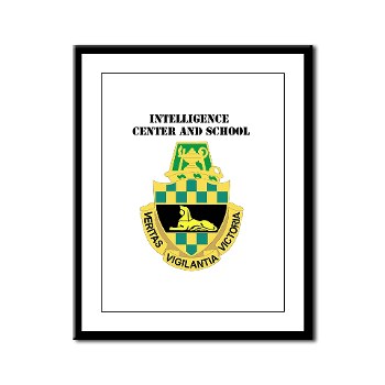 icon - M01 - 02 - DUI - Intelligence Center/School with Text - Framed Panel Print