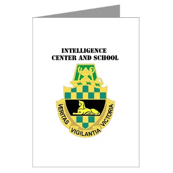 icon - M01 - 02 - DUI - Intelligence Center/School with Text - Greeting Cards (Pk of 10)