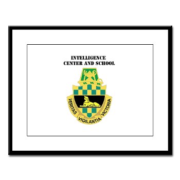 icon - M01 - 02 - DUI - Intelligence Center/School with Text - Large Framed Print
