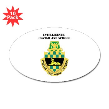 icon - M01 - 01 - DUI - Intelligence Center/School with Text - Sticker (Oval 10 pk)