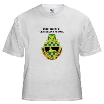 icon - A01 - 04 - DUI - Intelligence Center/School with Text - White T-Shirt