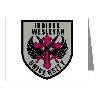 indwes - M01 - 02 - SSI - ROTC - Indiana Wesleyan University - Note Cards (Pk of 20)