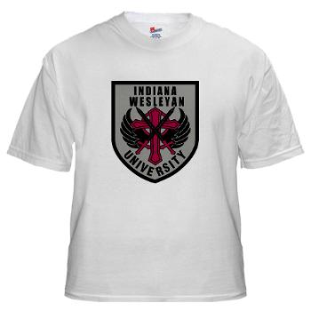 indwes - A01 - 04 - SSI - ROTC - Indiana Wesleyan University - White T-Shirt
