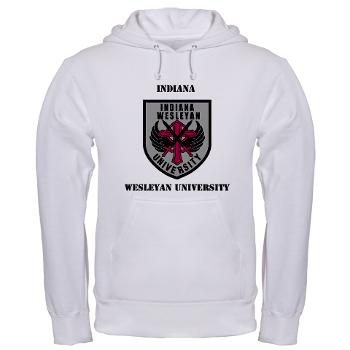 indwes - A01 - 03 - SSI - ROTC - Indiana Wesleyan University with Text - Hooded Sweatshirt