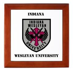 indwes - M01 - 03 - SSI - ROTC - Indiana Wesleyan University with Text - Keepsake Box