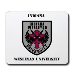 indwes - M01 - 03 - SSI - ROTC - Indiana Wesleyan University with Text - Mousepad